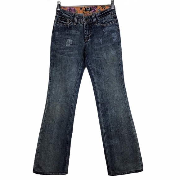 Dolce & Gabbana D&G Bootcut Distressed Jeans - Picture 1 of 8